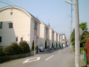 雑然とした町並みに丸い屋根が映えます。